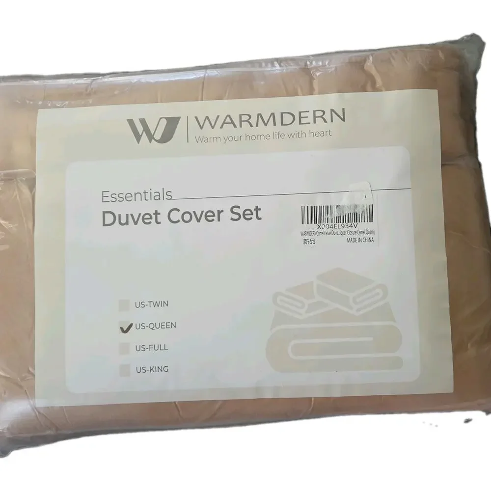 Bedsure Duvet Cover Set Queen Size Beige